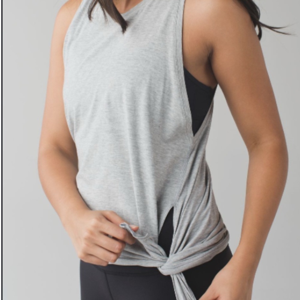 Gray Muscle Tee V-Neck
